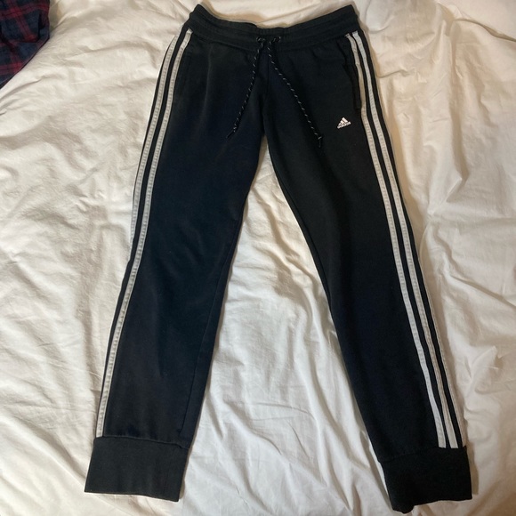 Adidas Sweatpants | US Size Small | Black with White Stripes - Picture 1 of 3
